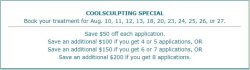 August CoolSculpting Special